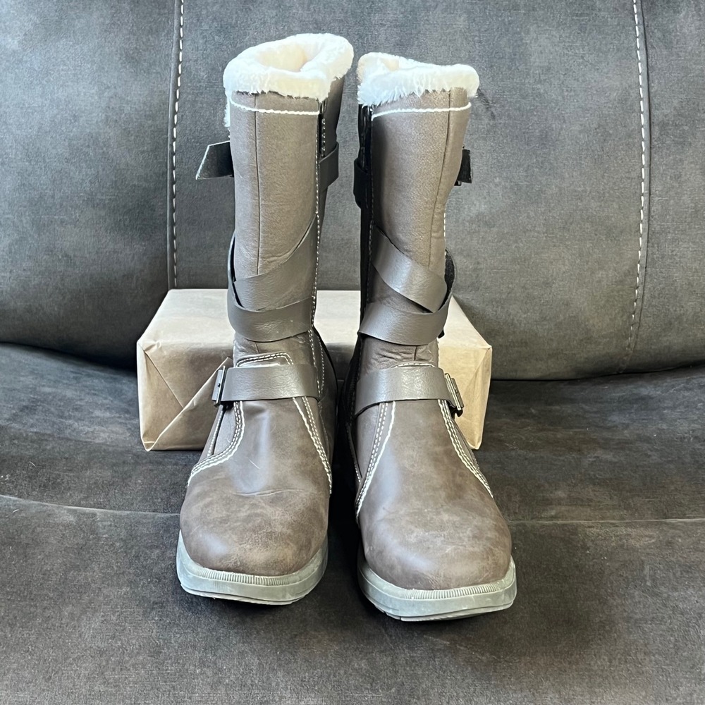 Totes Diedre Brown Women's Size‎ 8 Faux Fur Lined Winter Boots EUC - Picture 4 of 8
